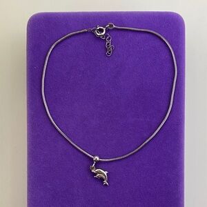 💛 Vintage Sterling Silver Dolphin Anklet | Beachy Y2K Coastal Core | Mermaidcore